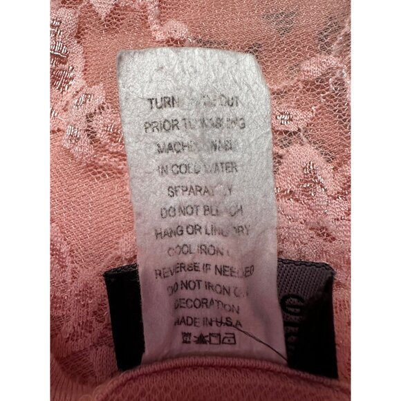 Vintage Y2K Fairy Grunge Baby Doll Tank Top Lace Back Medium Whimsigoth Pink - Picture 10 of 10